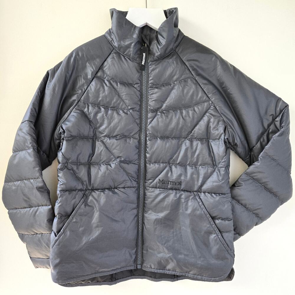 Marmot NEW Girls Hyperlight Down Puffer Jacket Black Size Small Youth NWT Rare